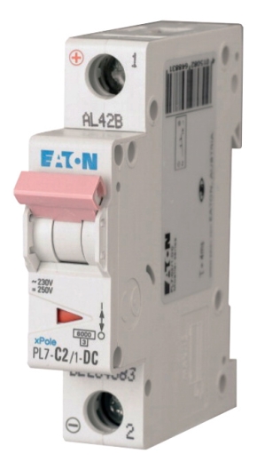Автоматичний вимикач Eaton PL7-C2/1-DC 250В DC 2А C - 1