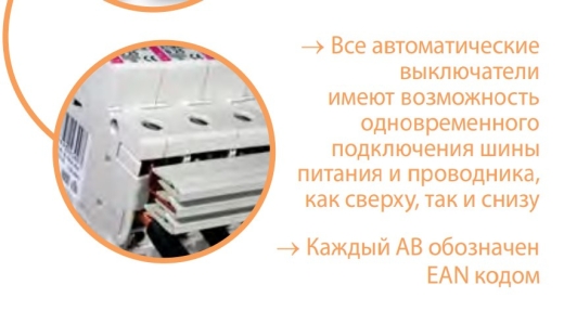 Автоматичний вимикач ETI 002146522 ETIMAT 6 3p+N C 63А (6 kA) - 8