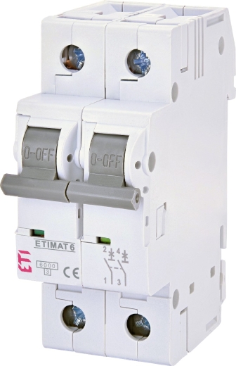 Автоматический выключатель ETI 002143510 ETIMAT 6 2p C 4A (6kA) - 1