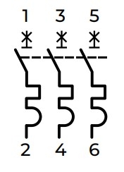Модульный автоматический выключатель E.Next e.industrial.mcb.100.3.C50 3р 50А C (i0180026) - 4
