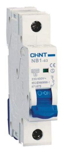 Модульный автоматический выключатель Chint NB1-63 1P C2 6кА DB (179617) - 1
