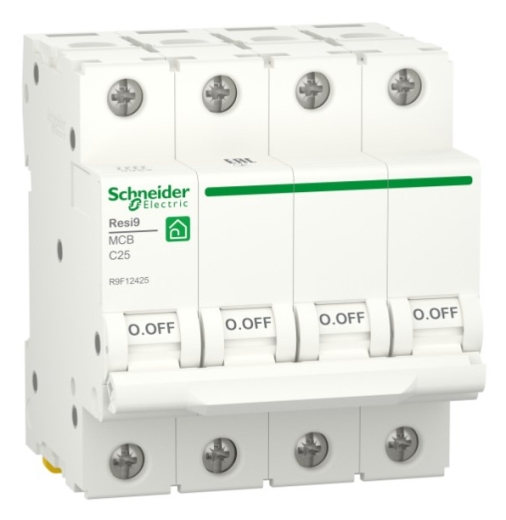 Автоматичний вимикач Schneider Electric R9F12425 RESI9 6кА 4P 25A C - 1
