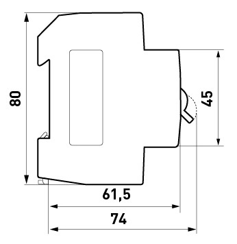 Модульний автоматичний вимикач E.Next e.mcb.pro.60.1.D.4 1р 4А D (p0710004) - 3