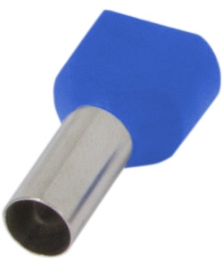 Ізольований наконечник E.Next e.terminal.stand.te.2.0.75.blue 2x0,75 кв.мм блакитний (s4037002) - 1