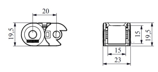 Гнучкий кабель-канал EMAS HKP015015R1A 15х15 (1м) - 2