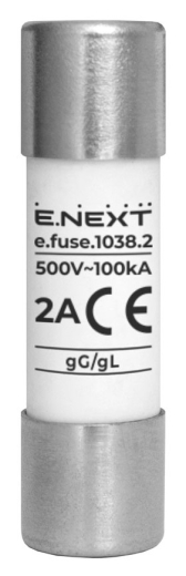 Плавкий запобіжник E.Next e.fuse.1038.2 10х38 2А (i0610011) - 1
