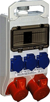 Монтажний набір E.Next 8 модулів 32А 3P+N+Z 400V, 16A 3P+N+Z 400V, 3x16A 2P+Z 250V - 1