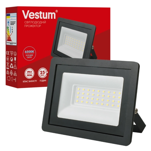 Прожектор LED Vestum 1-VS-3015 30Вт 2400Лм 6500K IP65 - 2