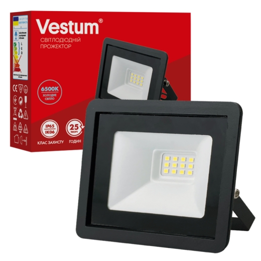 Прожектор LED Vestum 1-VS-3013 10Вт 800Лм 6500K IP65 - 2