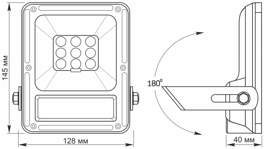 Автономний LED прожектор Videx 10Вт 5000K (VL-FSO-205) - 6