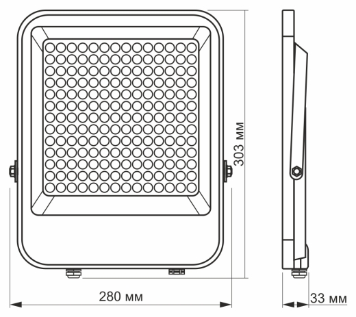 LED прожектор Videx Premium F2 150Вт 5000K (VL-F2-1505G) - 4