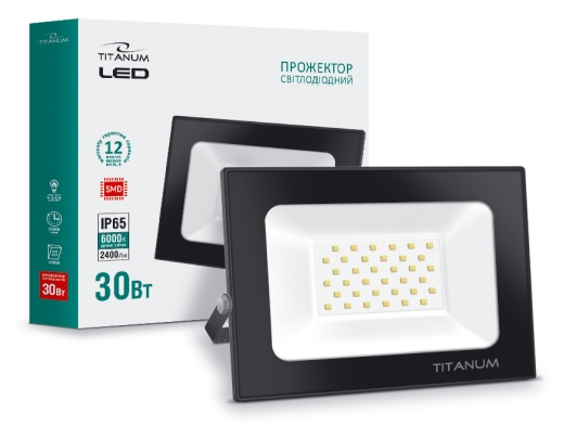 LED прожектор Titanum 30Вт 6000K (TLF306) - 3