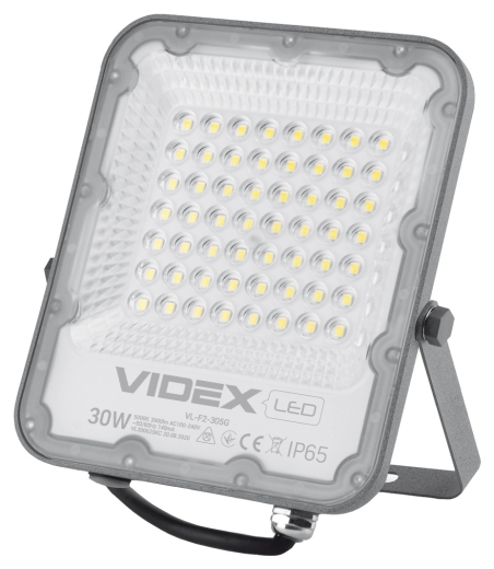 LED прожектор Videx Premium F2 30Вт 5000K (VL-F2-305G) - 1