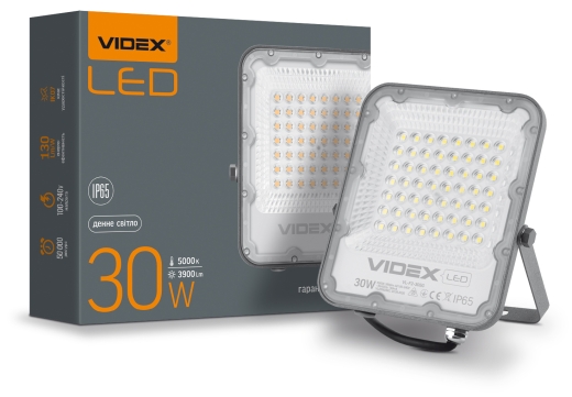 LED прожектор Videx Premium F2 30Вт 5000K (VL-F2-305G) - 3