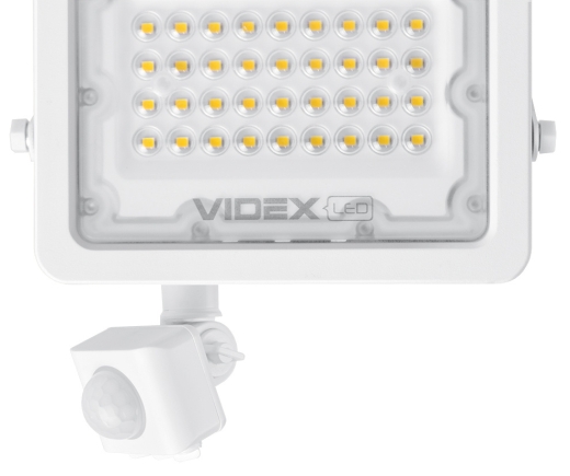 LED прожектор Videx F2e 30Вт 5000K (VL-F2e305W-S) з датчиком руху та освітленості - 2