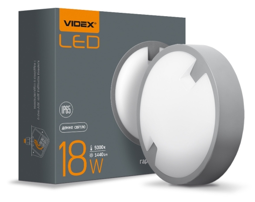 Круглий LED світильник Videx 18Вт 5000K IP65 (VL-BH12R-185) - 3