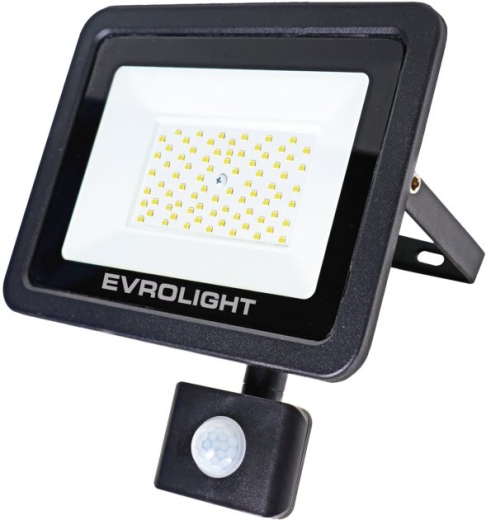 Светодиодный прожектор Evrolight FM-01D-50 50Вт 6400К с датчиком движения (57051) - 1