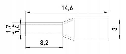 Втулковий наконечник E.Next e.terminal.stand.e1008.red 1 кв.мм червоний (s3036015) - 2