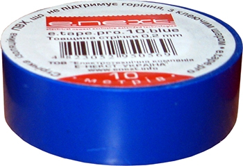 Ізолента E.Next e.tape.stand.20.blue 20м синя (s022015) - 1