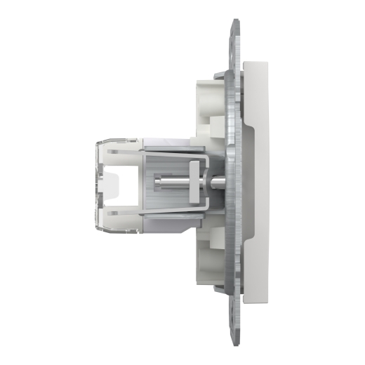 Компьютерная розетка RJ45 UTP cat.5e Schneider Electric Asfora без рамки белая (EPH4370121) - 2