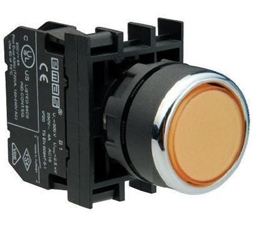 Натискна кнопка EMAS B100DS (1НО) жовта - 1