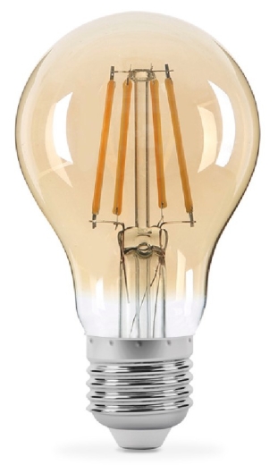 Світлодіодна лампа філаментна Titanum Filament A60 E27 7Вт 2200K (TLFA6007272A) бронза - 1