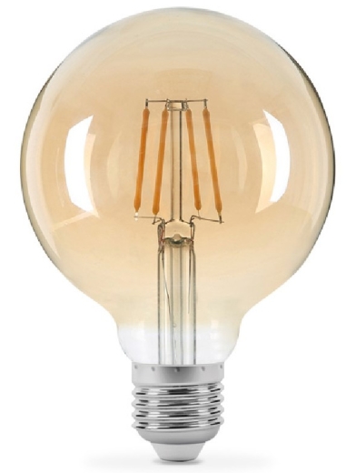Світлодіодна лампа філаментна Titanum Filament G95 E27 6Вт 2200K (TLFG9506272A) бронза - 1