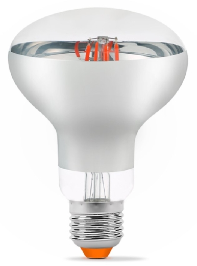 Филаментная фитолампа Videx Filament R80FF E27 9 Вт 1200K (VL-R80FF-09271) для растений - 1