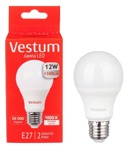Лампа LED Vestum 12Вт 4100K E27 - 2