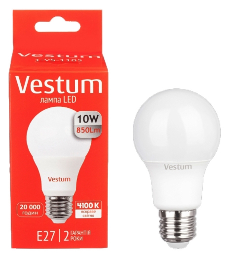 Лампа LED Vestum 10Вт 4100K E27 - 3
