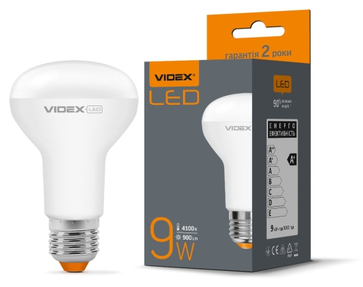 Світлодіодна лампа Videx R63e E27 9Вт 4100K (VL-R63e-09274) - 2