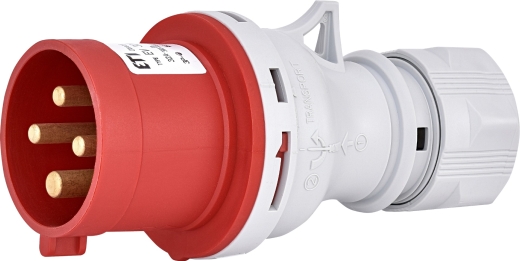 Кабельна силова вилка ETI 004482017 EV-1643 IP44 (16A 400V 3P+PE) - 1