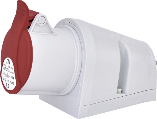 Настінний силовий роз'єм ETI 004482038 EZ-3243 IP44 (32A 400V 3P+PE) - 1