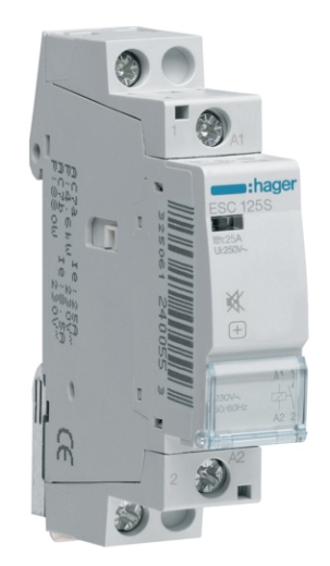 Контактор 25A ESC125 (1НВ, 230В) 1м Hager - 1
