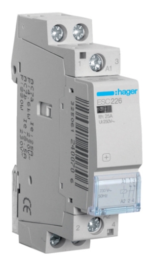 Контактор 25A ESC226 (2НЗ, 230В) 1м Hager - 1