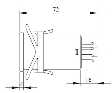Амперметр Emas RDV1A 230В AC, 1CO, 5A - 2