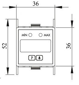 Амперметр Emas RDV1A 230В AC, 1CO, 5A - 3