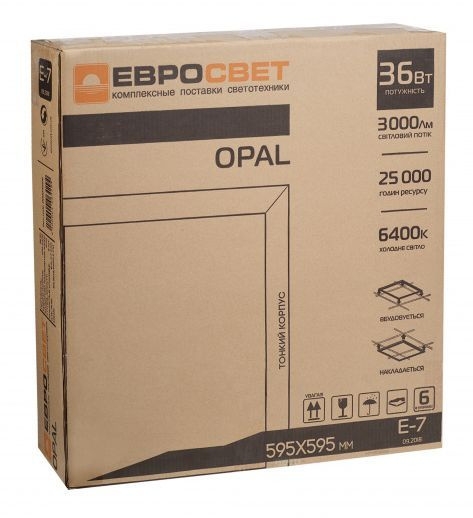 Світильник панельний Evrolight 40785 Opal-40 4000К 3000Лм - 6