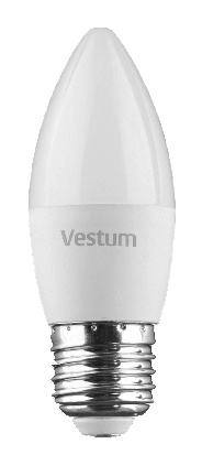 Лампа LED Vestum C37 4Вт 4100K E27 - 1