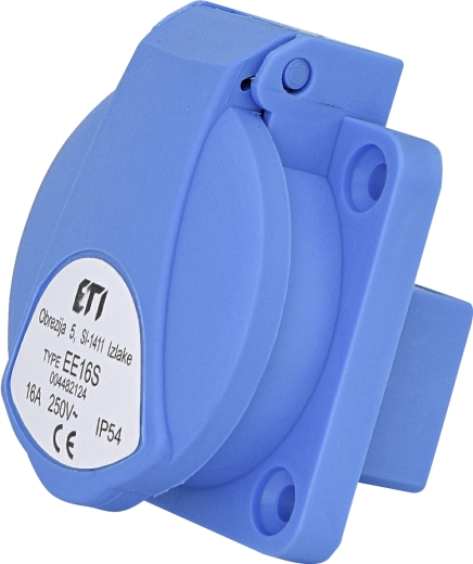 Вбудований силовий роз'єм ETI 004482124 EE-16S IP54 (16A 250V Schuko) - 1