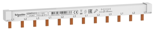 Гребінчаста шина Schneider Electric EZ9XPH312 EASY9 63A 3P на 12 модулів - 1