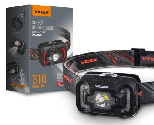 Світлодіодний налобний ліхтарик Videx 310Лм 5000K (VLF-H025C) - 2
