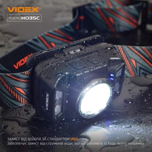 Світлодіодний налобний ліхтарик Videx 410Лм 5000K (VLF-H035C) - 6