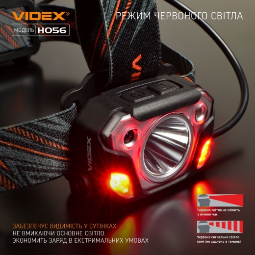 Світлодіодний налобний ліхтарик Videx 1400Лм 6500K (VLF-H056) - 8