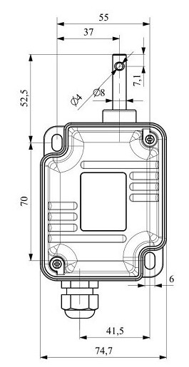 Кінцевий вимикач EMAS VT2150 з поворотом валу 2/150 - 4