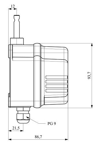 Кінцевий вимикач EMAS VT2150 з поворотом валу 2/150 - 5