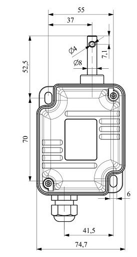 Конечный выключатель EMAS VT4100 с поворотом вала 4/100 - 4