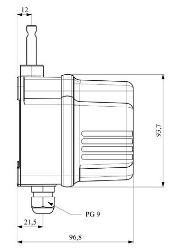 Конечный выключатель EMAS VT4100 с поворотом вала 4/100 - 5