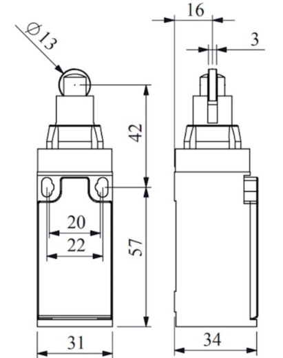 Кінцевий вимикач EMAS L3K13MUM331 - 8