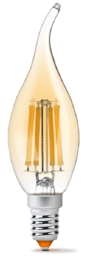 Світлодіодна філаментна лампа Videx Filament C37FtA E14 6Вт 2200K (VL-C37FtA-06142) бронза - 1